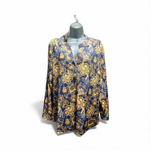 Chances R NWT Paisley Print Blouse - Size L - JC365